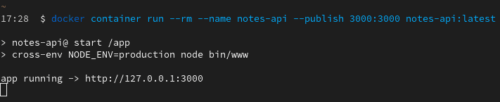 Containerizing a Node.js API